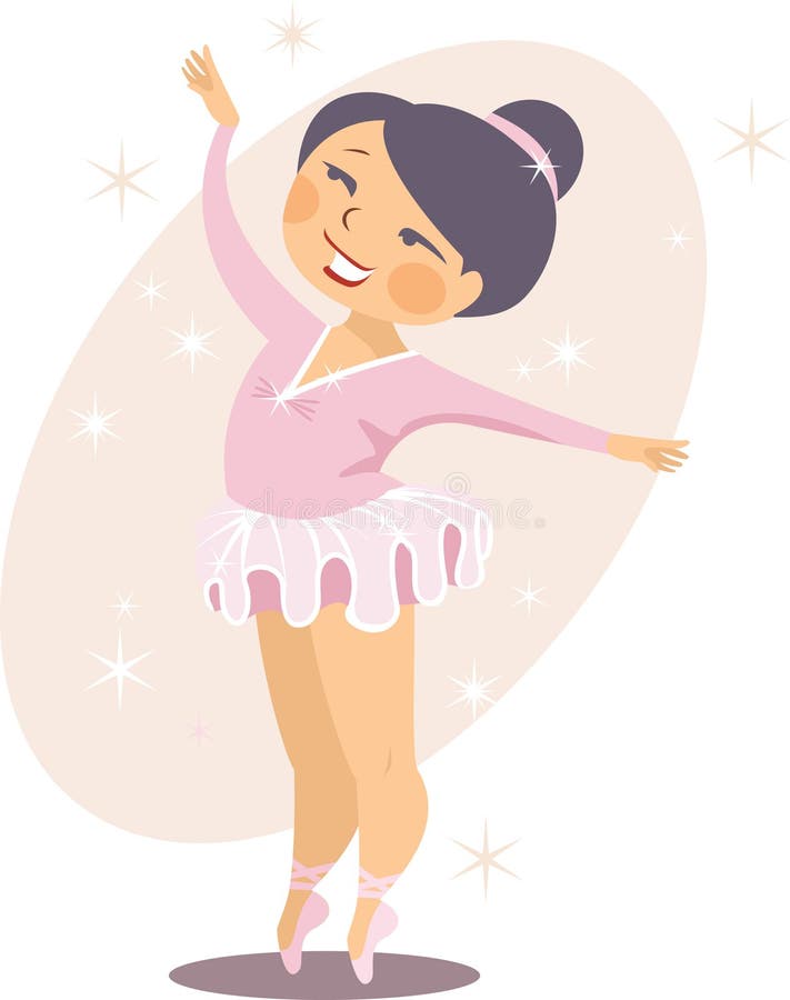 Małej dziewczynki balerina ilustracja wektor Małej dziewczynki balerina ilustracja wektor
