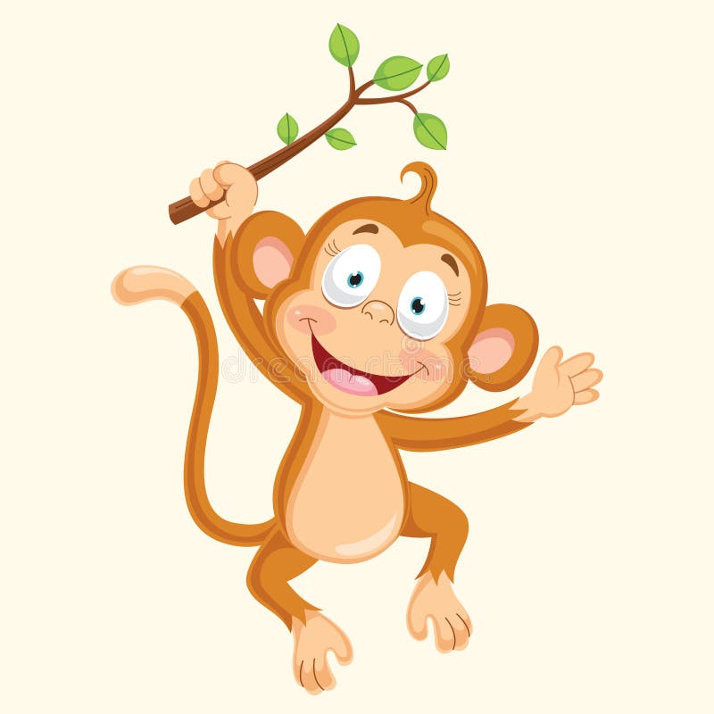 Małpia wektorowa ilustracja ilustracji