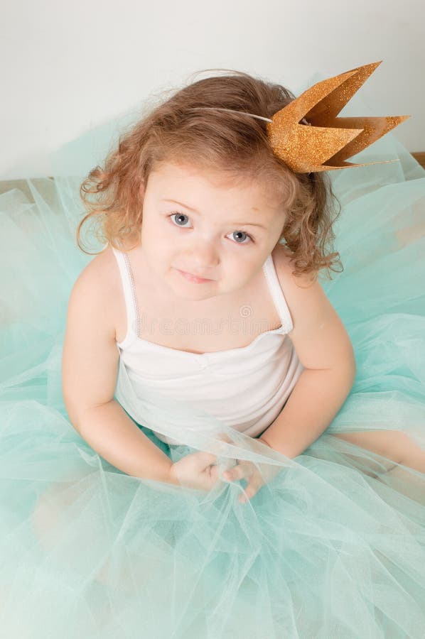 Mała księżniczka zdjęcia royalty free