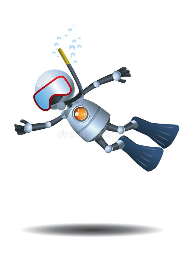 mały robota pikowanie na odosobnionym białym tle ilustracja wektor mały robota pikowanie na odosobnionym białym tle ilustracja wektor
