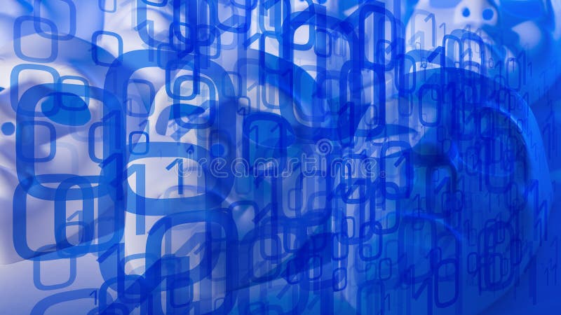 Mașini inteligente create de conceptul informatic de securitate informatică stock illustration