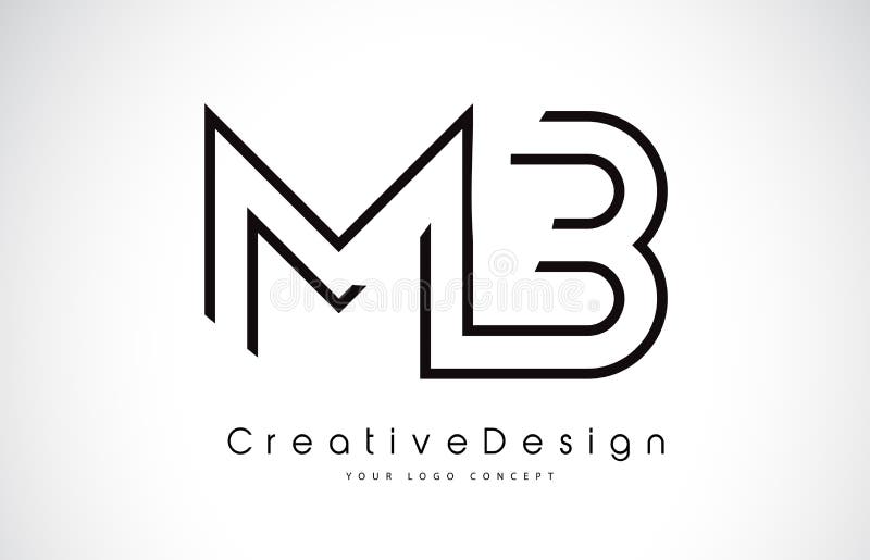 Bm b m letter logo with color block design Vector Image