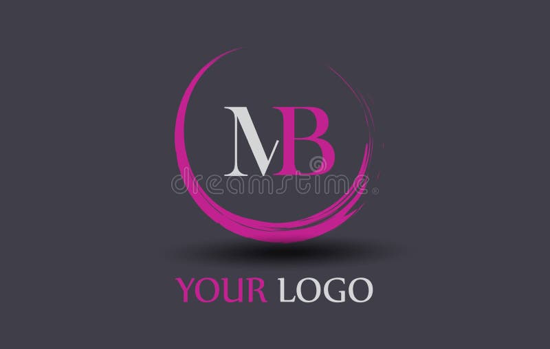 MB M B Letter Logo Design