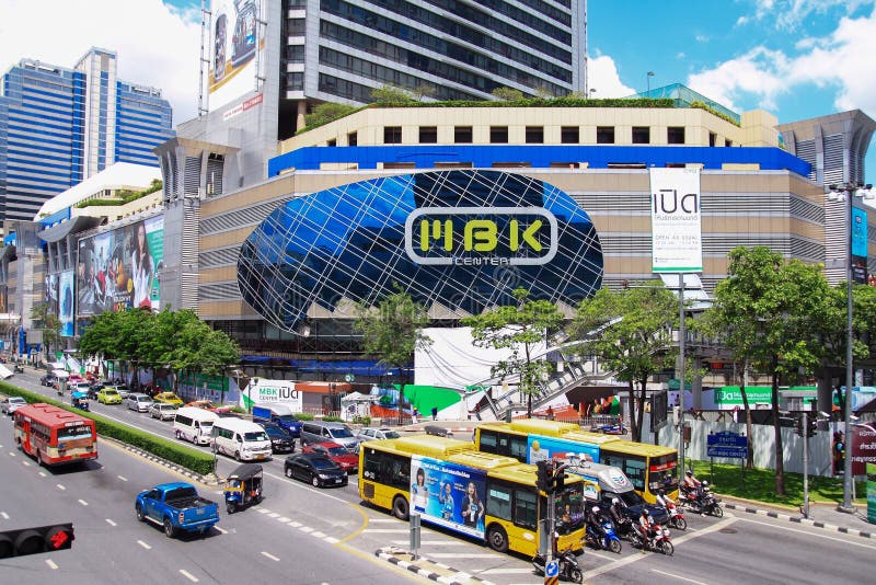 MBK-Centrum, winkelcomplex in Bangkok royalty-vrije stock fotografie MBK-Centrum, winkelcomplex in Bangkok royalty-vrije stock fotografie