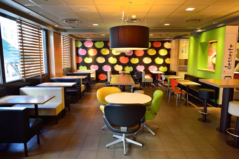McDonald's Restaurant Interior Editorial Stock Photo ...