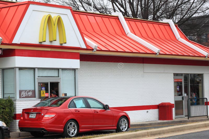 McDonalds Drive-thru Services Editorial Stock Photo - Image of