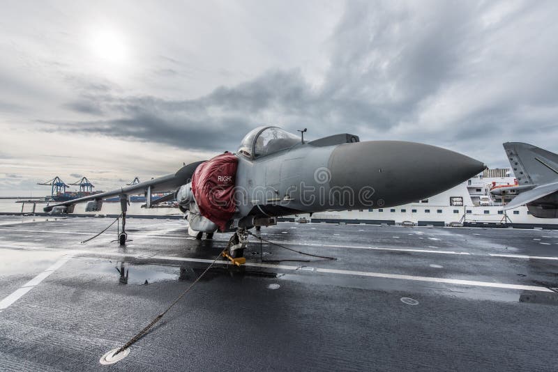 McDonnell Douglas AV - 8B+-Italiaanse Plunderaar II, royalty-vrije stock foto's McDonnell Douglas AV - 8B+-Italiaanse Plunderaar II, royalty-vrije stock foto's