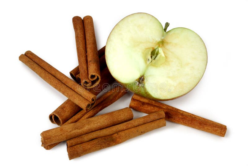 Mcintosh apples and cinnamon