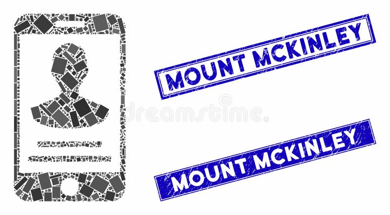 Mckinley Stamp sigilli del Mosaico e del rettangolo di grattugiatura per la persona mobile