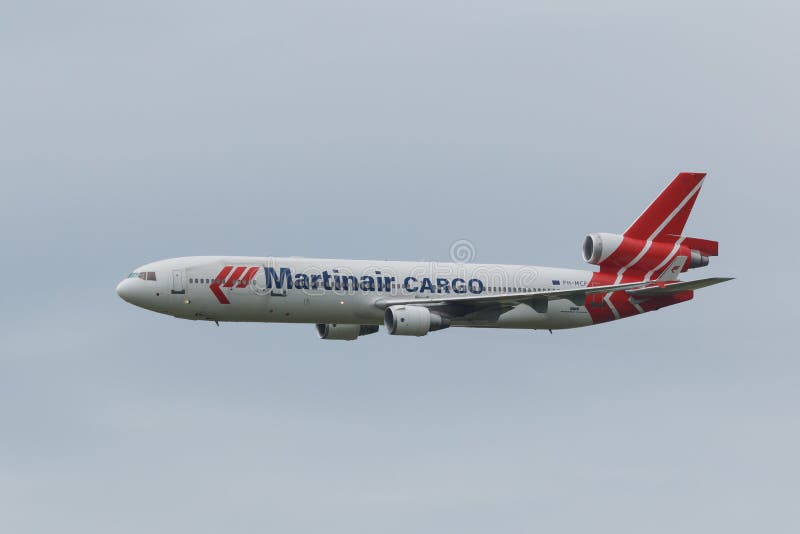 MD-11 PH-MCP of Martinair Cargo in mid-flight. MD-11 PH-MCP of Martinair Cargo in mid-flight