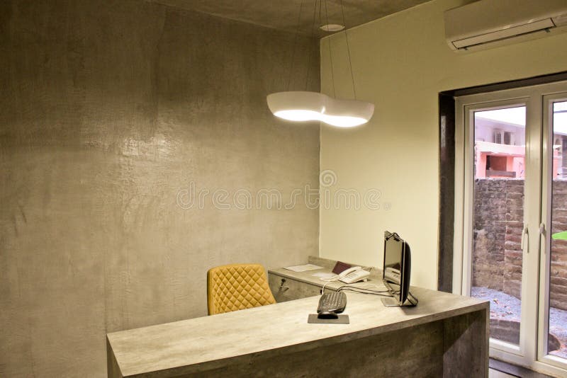 MD ROOM. Modern MD room interior with a touch of Laminate & paint finish which gives a mood lighting to it stock images MD ROOM. Modern MD room interior with a touch of Laminate & paint finish which gives a mood lighting to it stock images