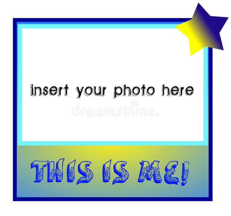 This is me! royalty free illustration