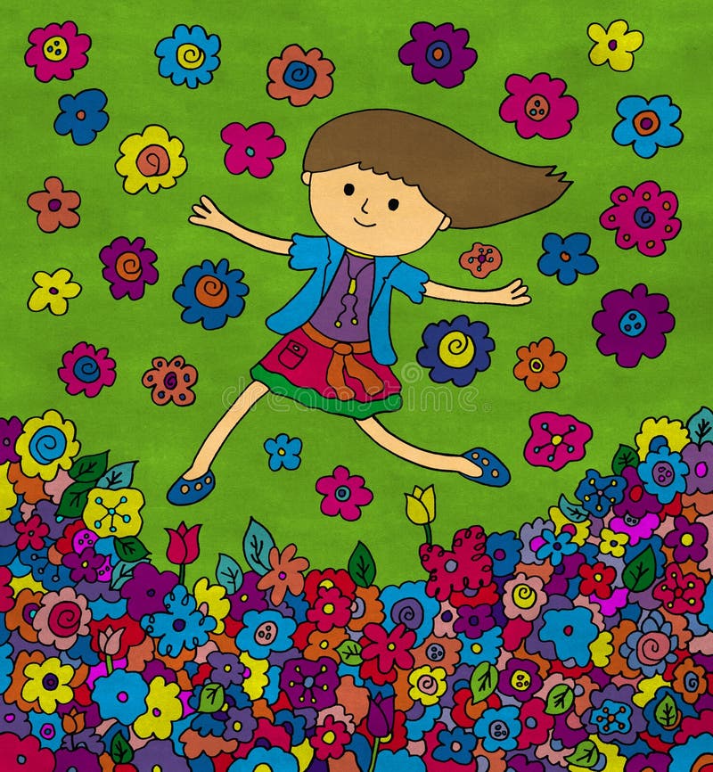 Me in a flower field