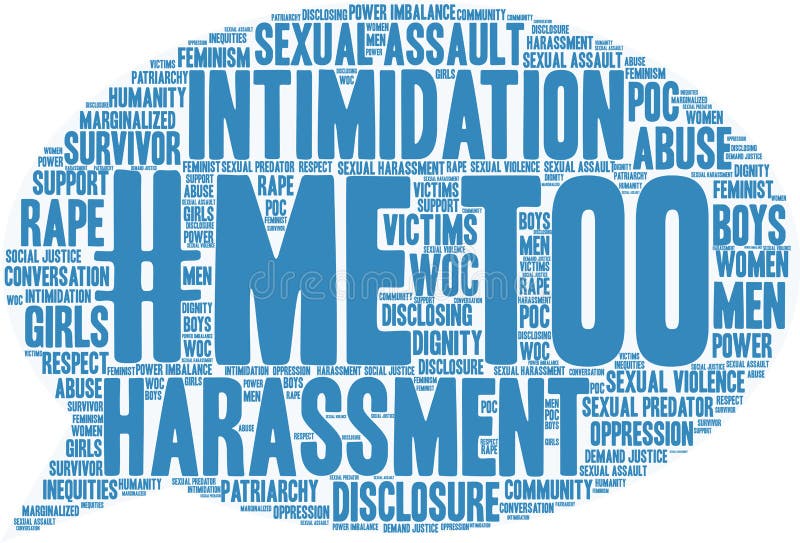 Me Too Word Cloud vector illustration