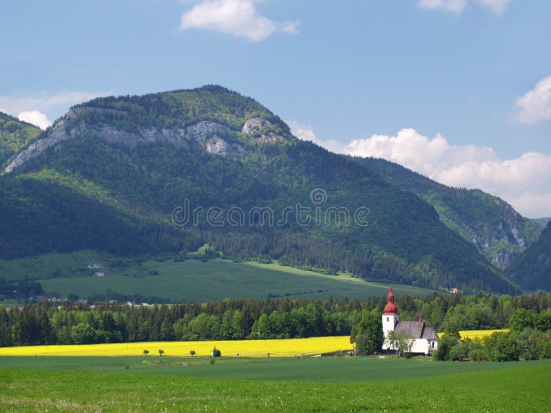 Meadow and church of Saint Ladislav