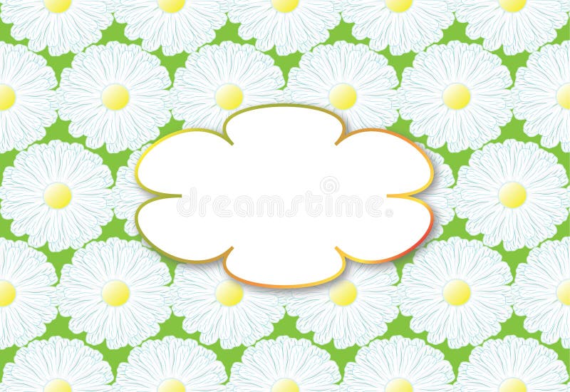 Meadow Floral background with marguerite and chamomile, empty frame for your text. Meadow Floral background with marguerite and chamomile, empty frame for your text.