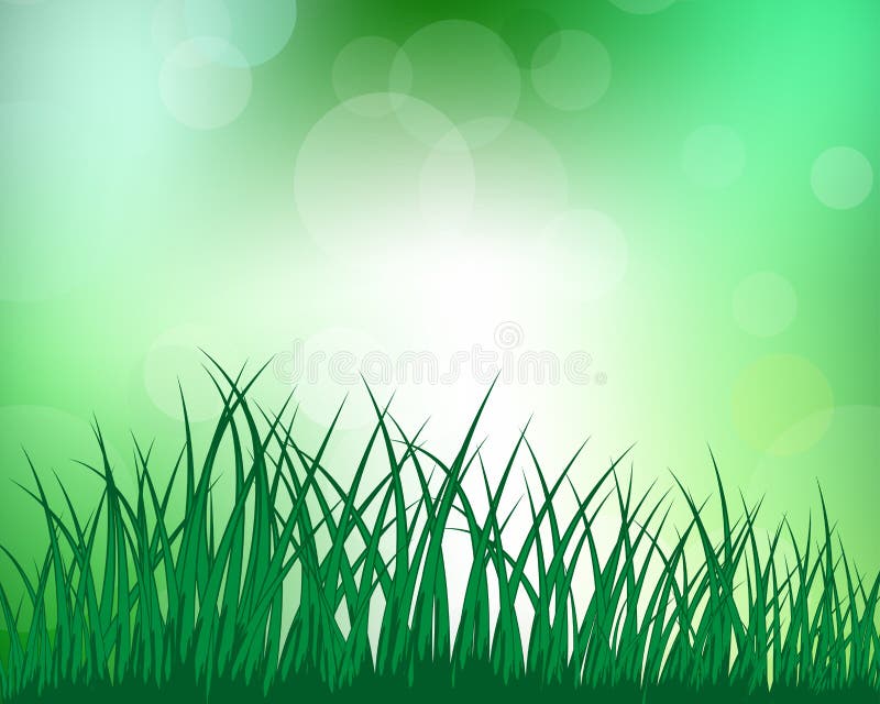 Meadow silhouettes royalty free illustration