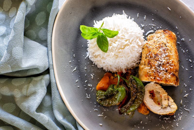 Lunch and Dinner. Food Ready To Eat Stock Photo - Image of healthy