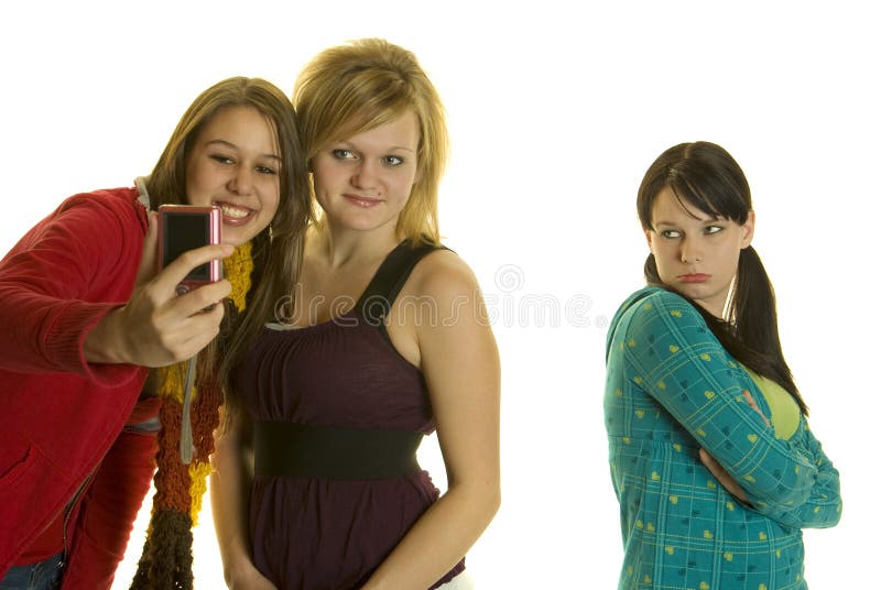 Mean Girls Take photos with cellphone