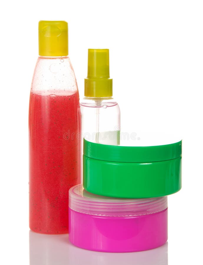 Means for a Peeling, Lotion and Face Cream Stock Photo Image of