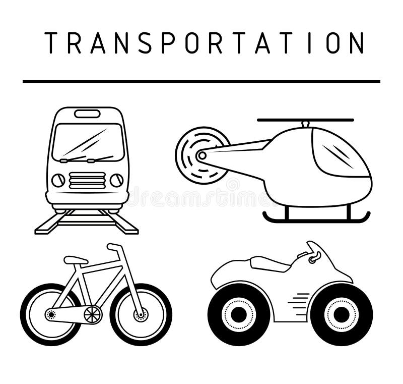 Fast Means Transportation Set Modern Transport: vetor stock (livre de  direitos) 541572736