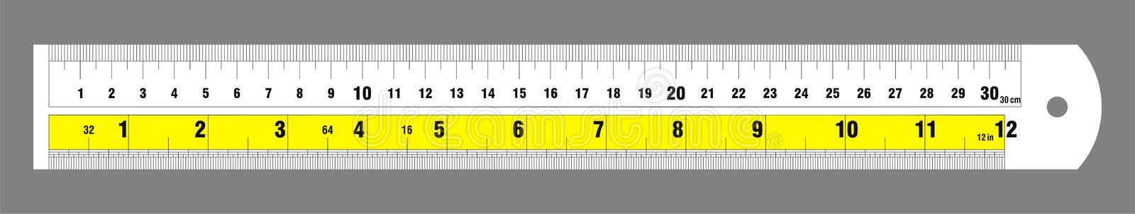 Rulers Scale Cm Measurement DIY Stock Vector - Illustration of number ...