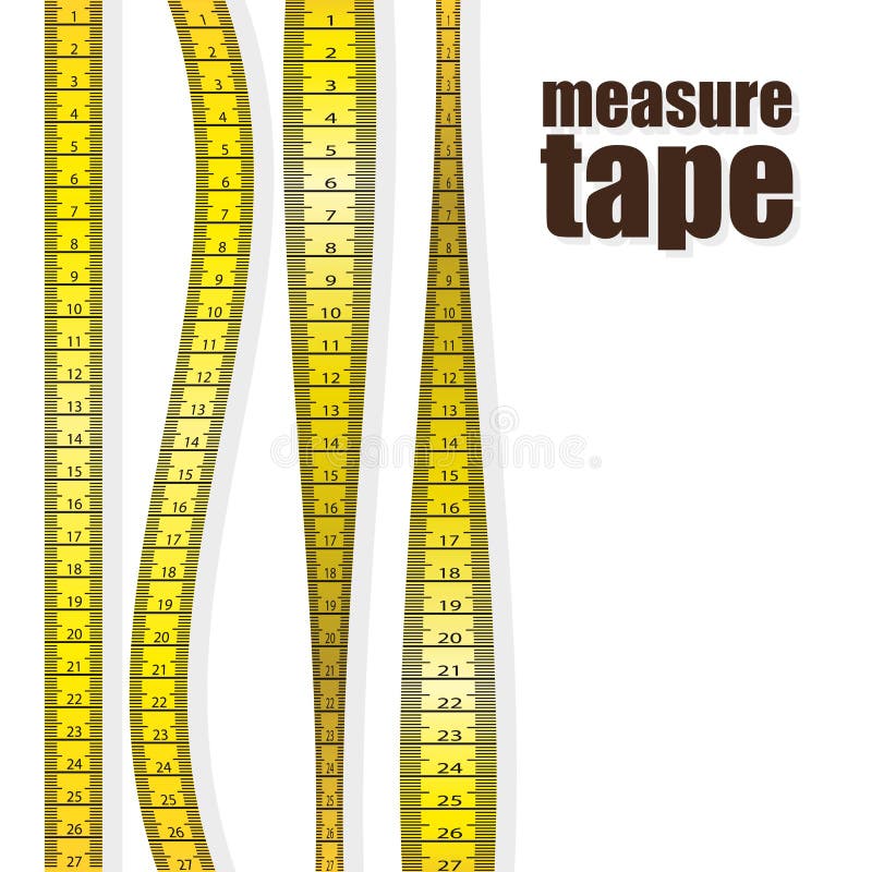 Tape measure in cm, cm and inch, cm and hand, cm and span, cm and foot  Stock Vector by ©lajo_2 9381589