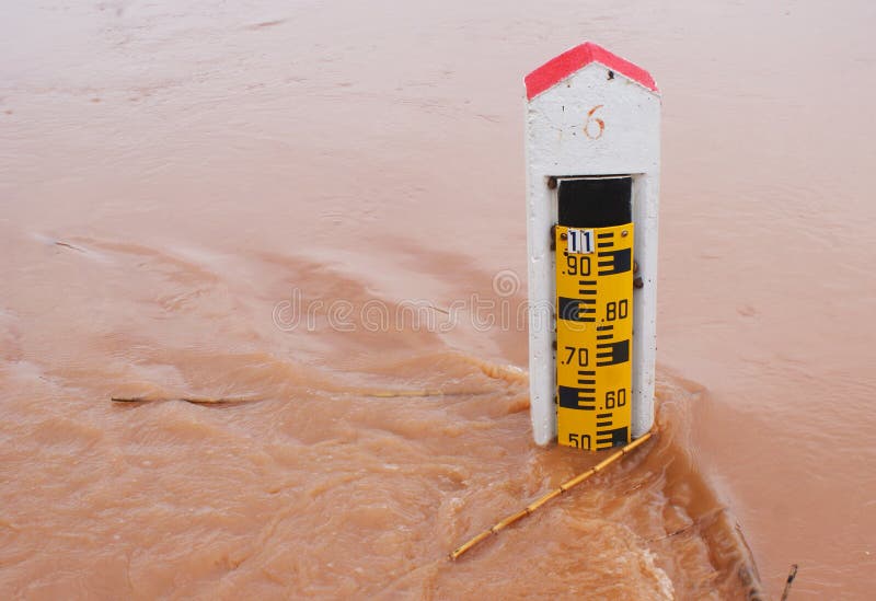 Measure the water level stock photo. Image of lined, green 39871748
