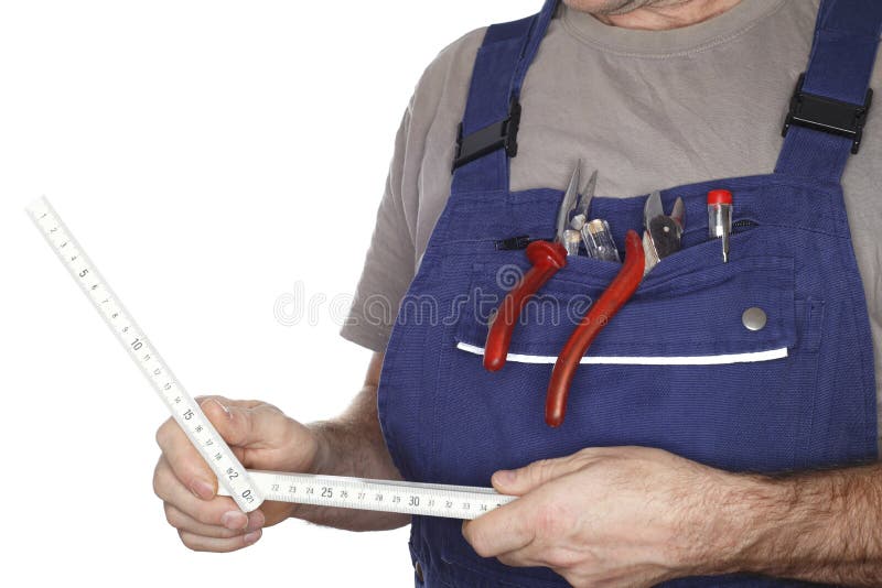 Measurement tool in hand stock photo. Image of house 35603152