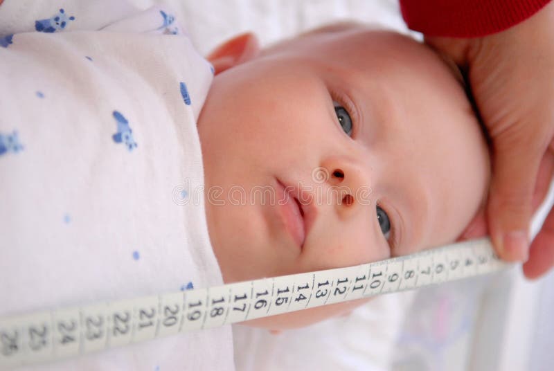 Measuring of a baby