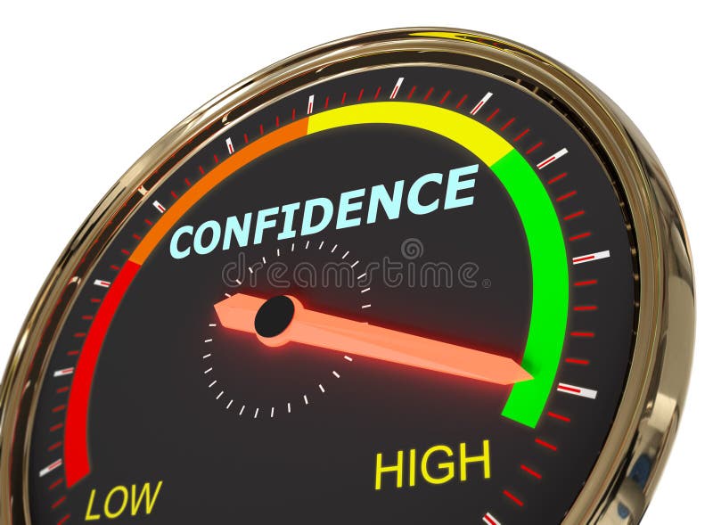 Image result for confidence level meter