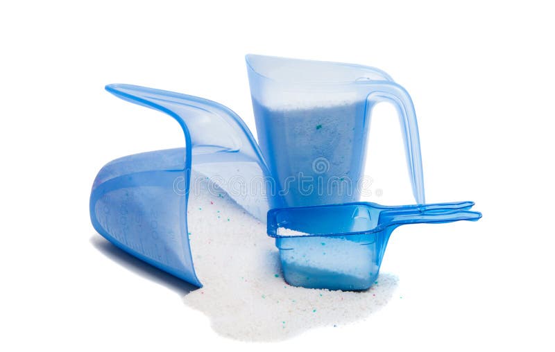 Measuring Cup with Detergent Isolated Stock Photo Image of laundry