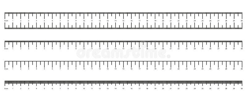 Metric Imperial Rulers. vector illustration