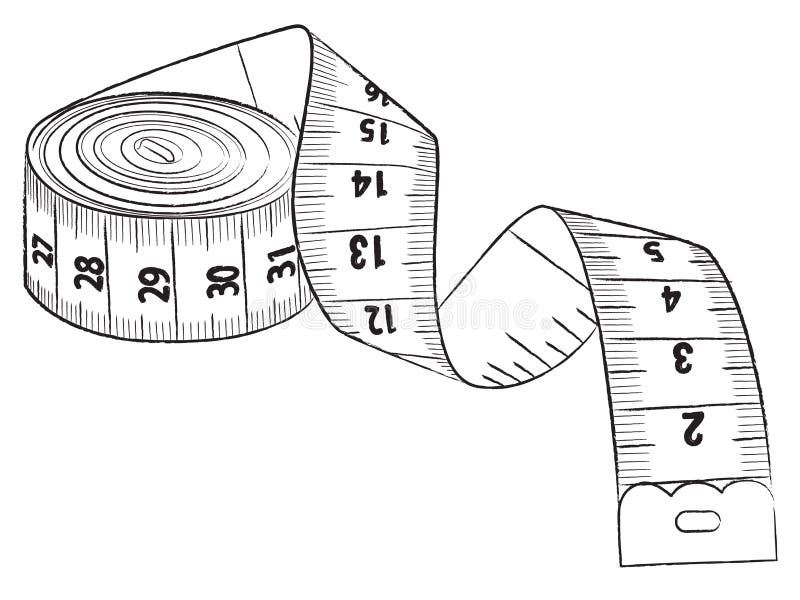 Measuring tape stock vector. Image of measuring, measure - 38300105