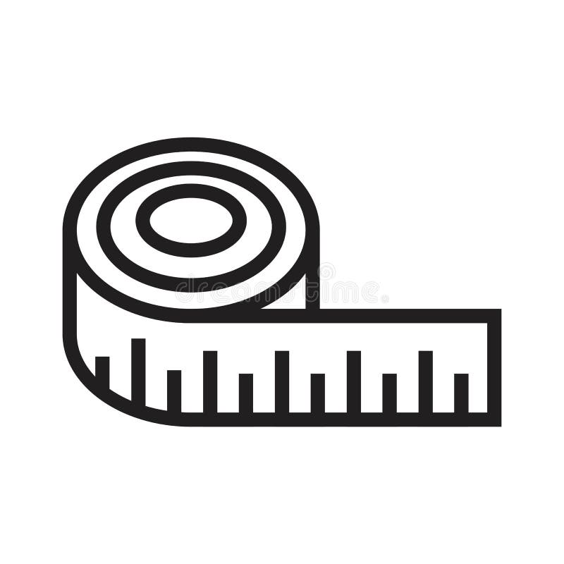 Sewing tape measure icon Royalty Free Vector Image