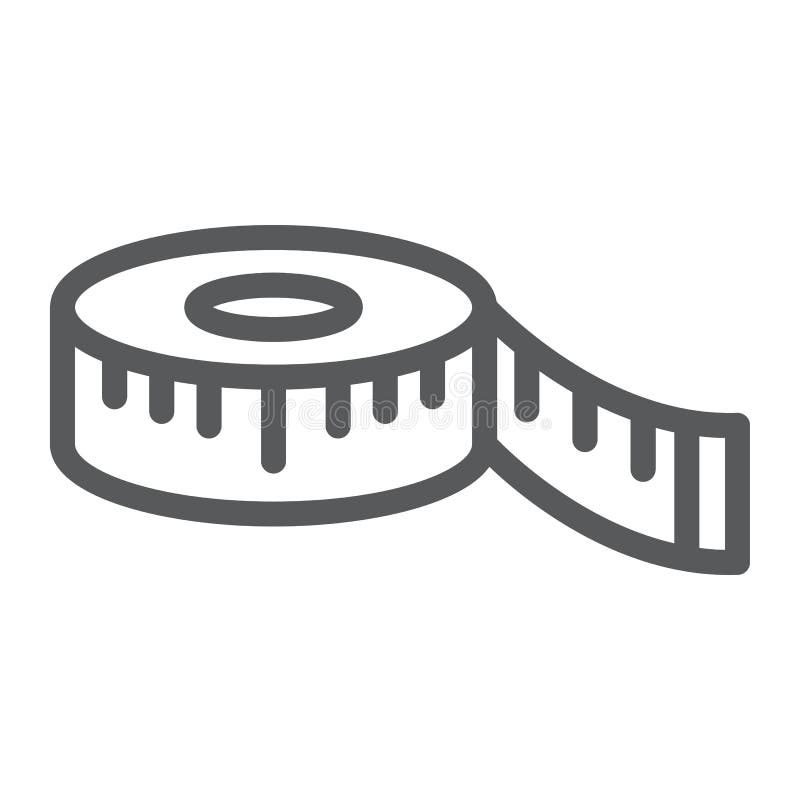 Sewing tape measure icon Royalty Free Vector Image
