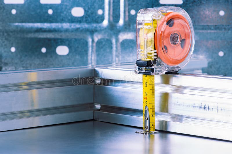 Measuring Tape with Metal Profiles, Component of Construction Industry