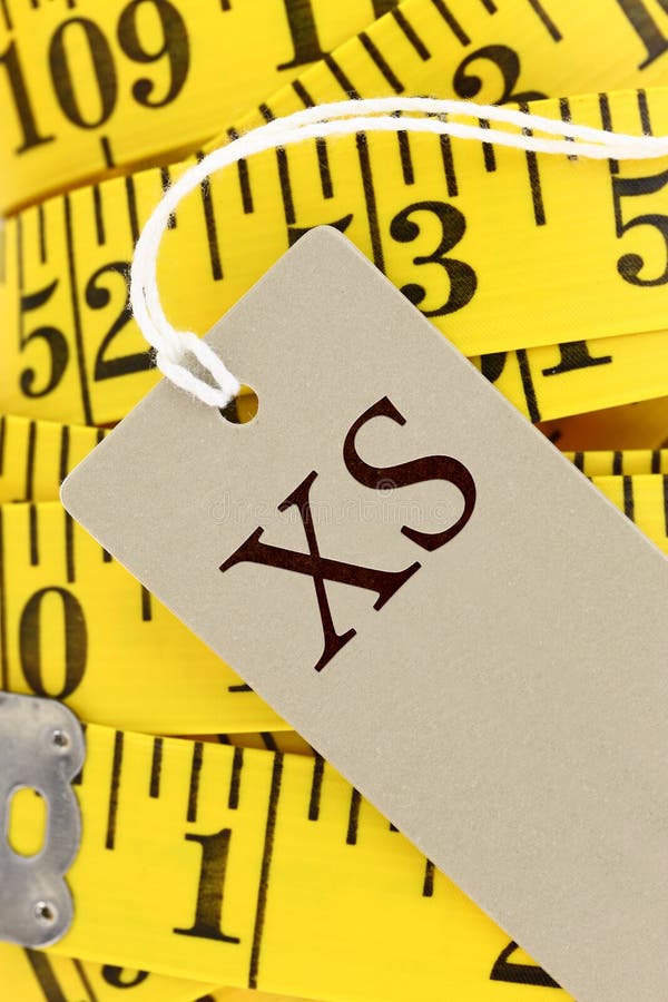 Measuring Tape with Size Tag Stock Image Image of medium, size 35377767