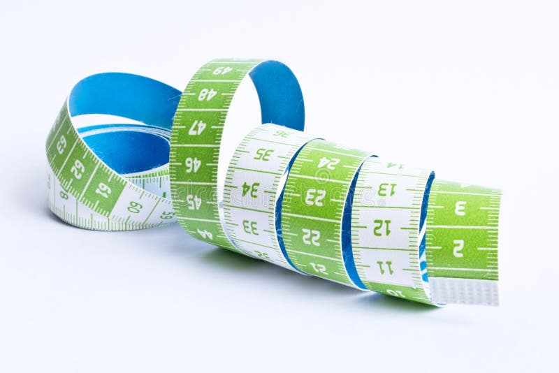 Measuring tape of the tailor isolated on white background. royalty free stock image Measuring tape of the tailor isolated on white background. royalty free stock image