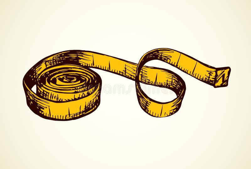 Measuring tape. Vector drawing royalty free illustration Measuring tape. Vector drawing royalty free illustration