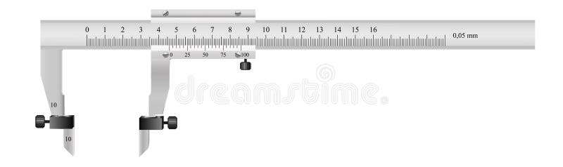 The measuring tool stock illustration