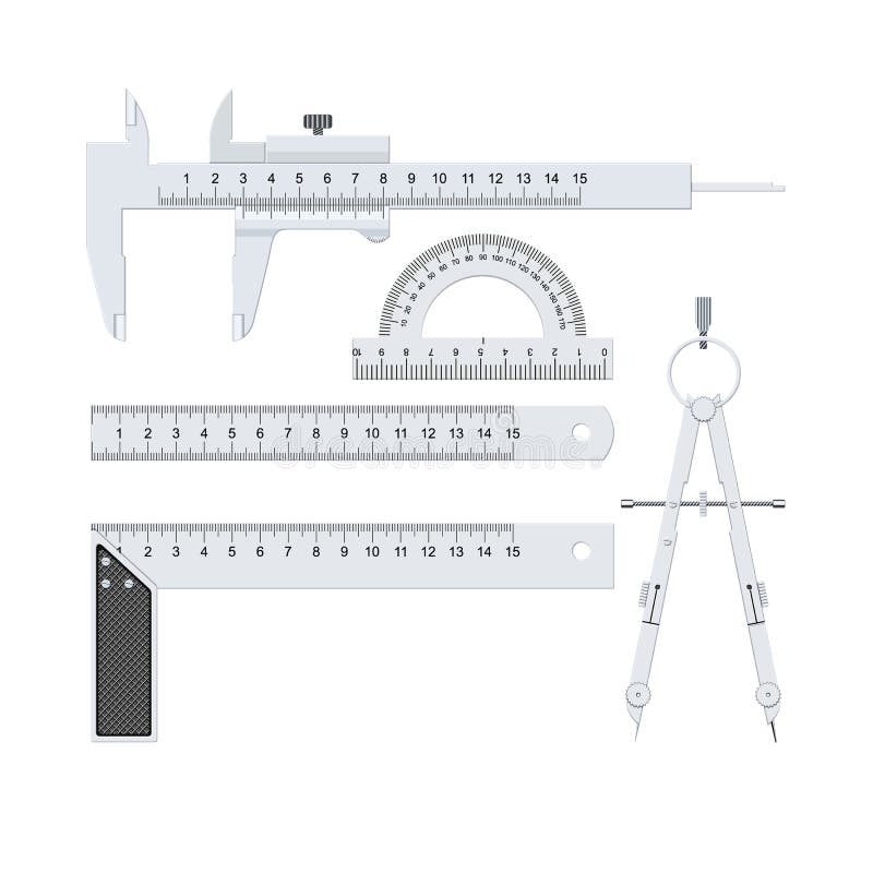 Measuring tool. stock vector. Illustration of black, geometry 74344784