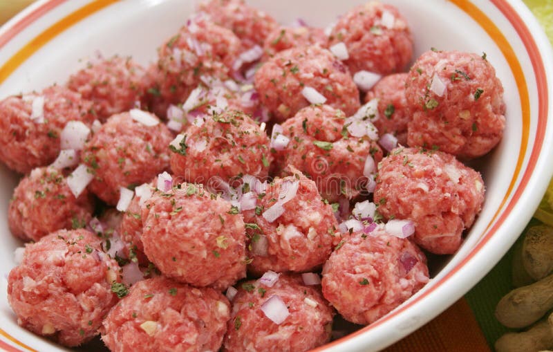 Meat balls stock image. Image of lunch, meal, spices, corinander 6821905