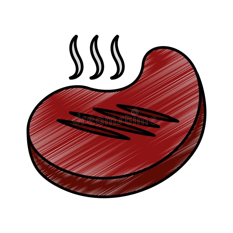 Meat beef isolated icon stock vector. Illustration of pork - 91893997