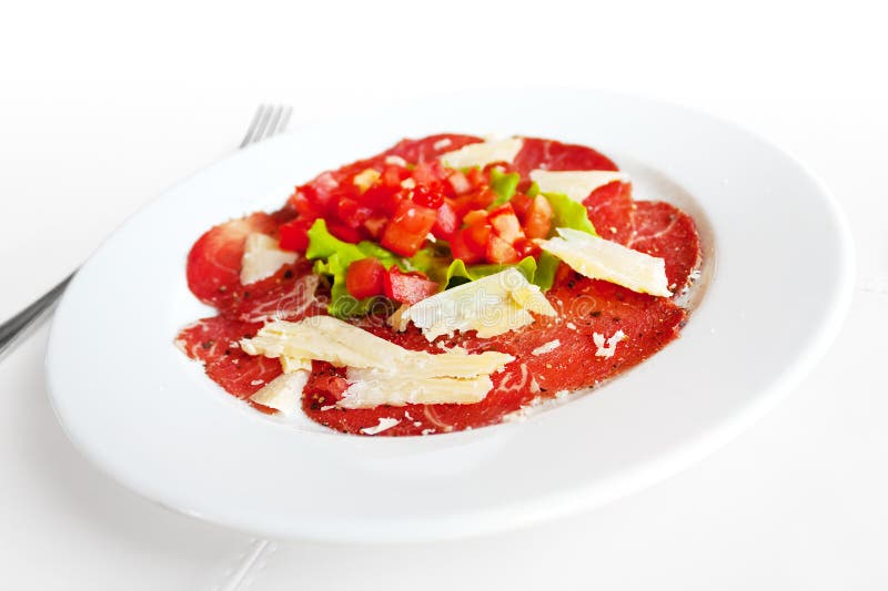 Beef Carpaccio stock image. Image of luxury, shot, freshness 7622397