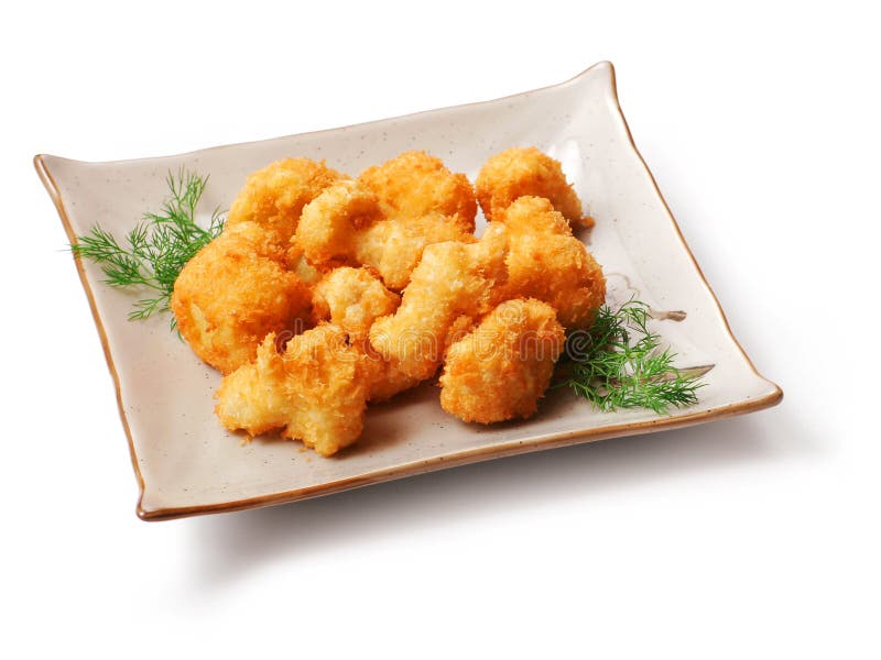 Meat fried in batter, dill