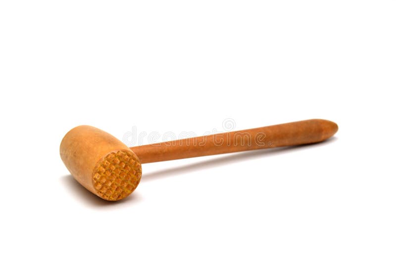 Meat hammer stock photo. Image of kitchen, steel, beef 56550546