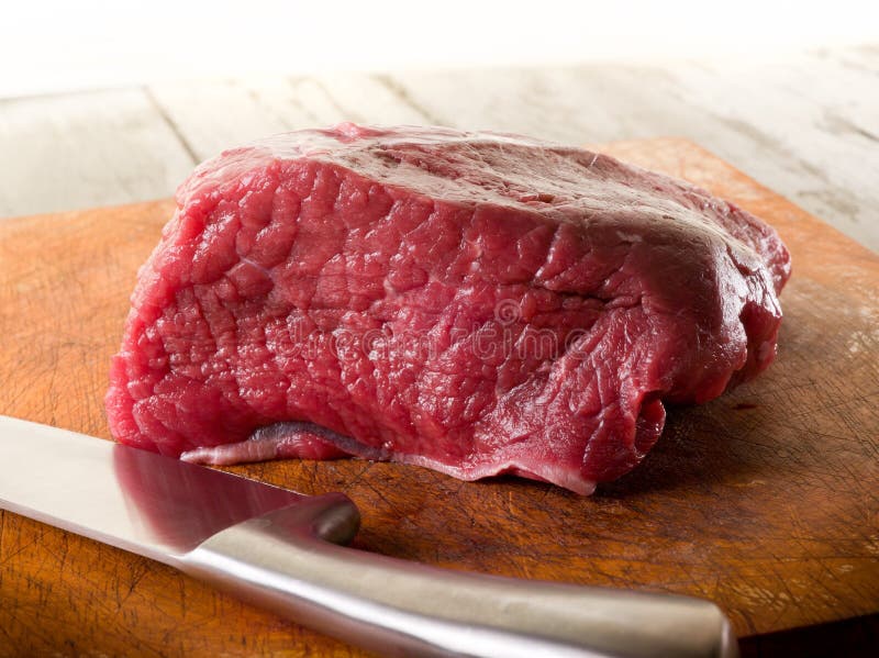 Meat with knife stock photo. Image of butchery, food 23131174