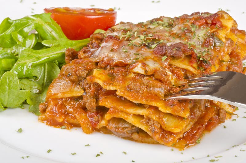 Meat Lasagna Closeup 2