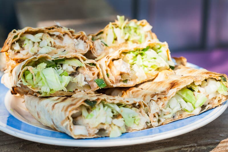 Meat in a Pita Bread in a Cut Stock Photo Image of close, fast 74734146